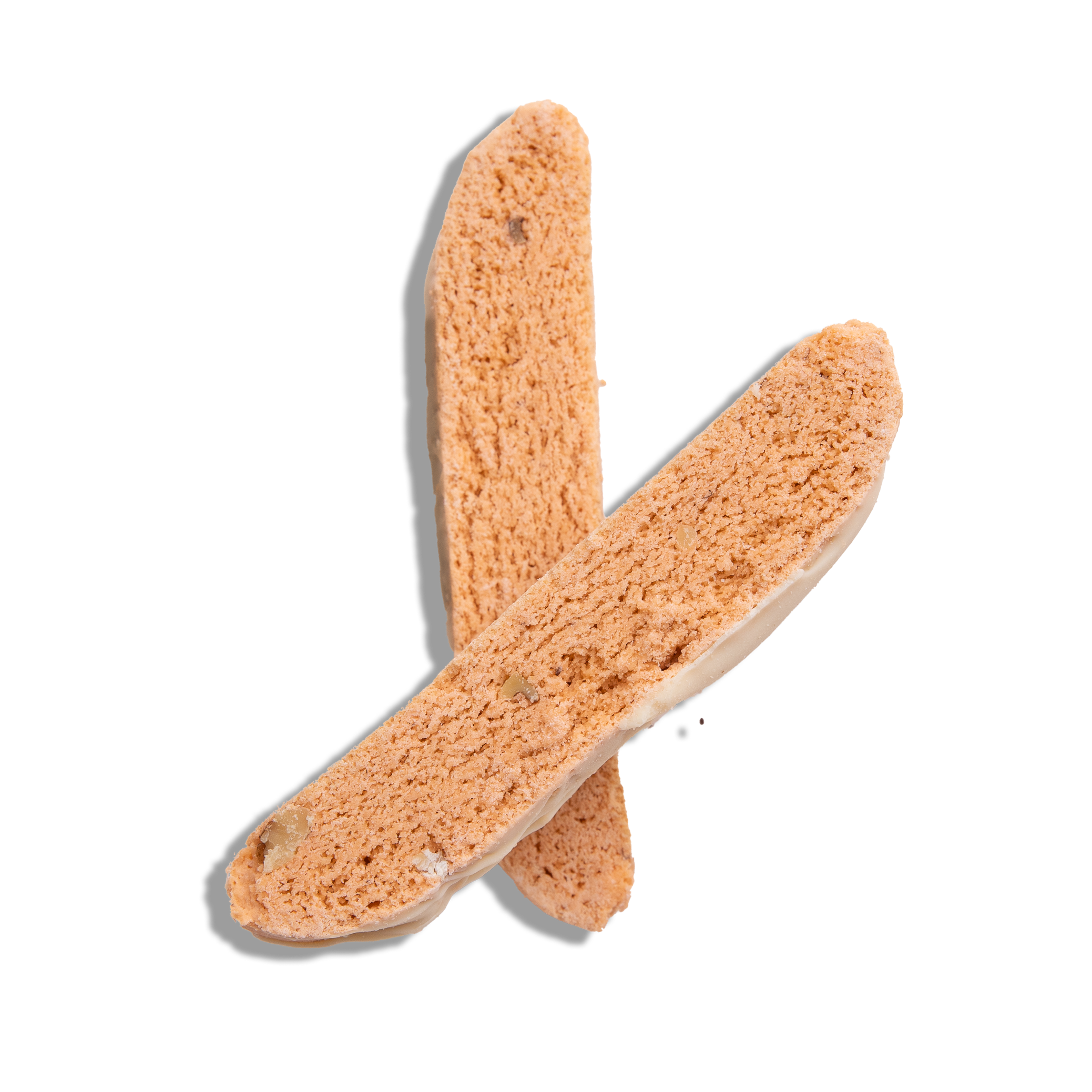 Orange Walnut White Chocolate Dipped Biscotti